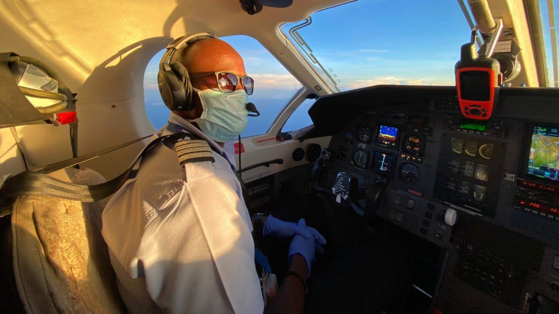photo of Pilot Eric in a plane cockpit